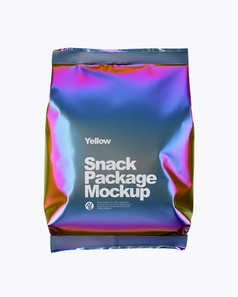 Download Download Psd Mockup Bag Candies Candy Cokies Dessert Foil Front View Holographic Meal Mockup ...