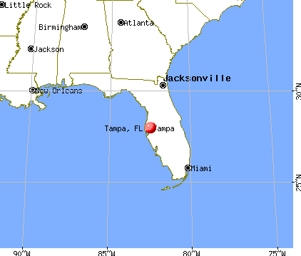 Map Florida Tampa 2018