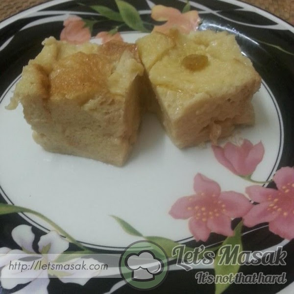 Resepi Puding Roti Sos Butterscotch - Various Daily