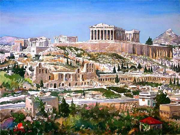 paintings of greece