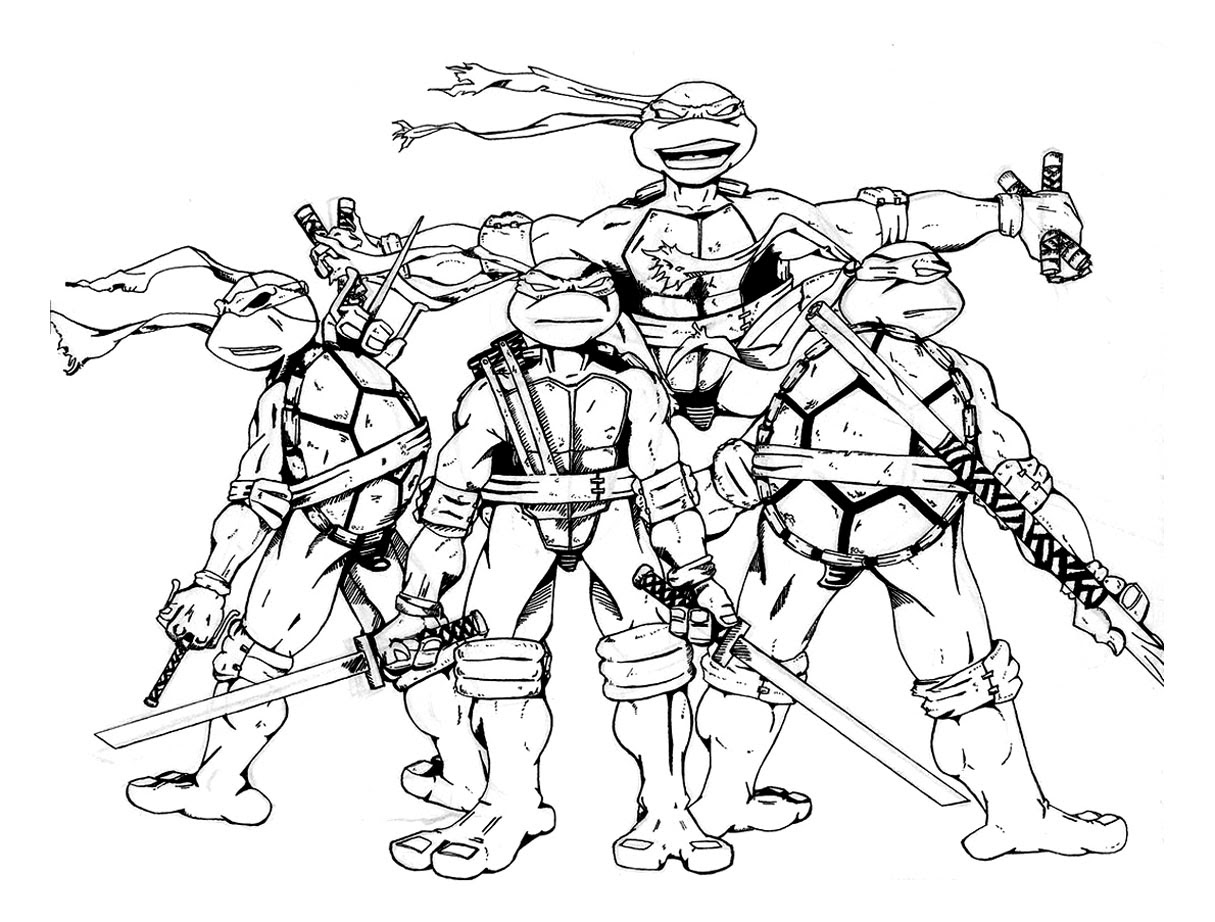 106 dessins de coloriage tortue ninja imprimer sur LaGuerche