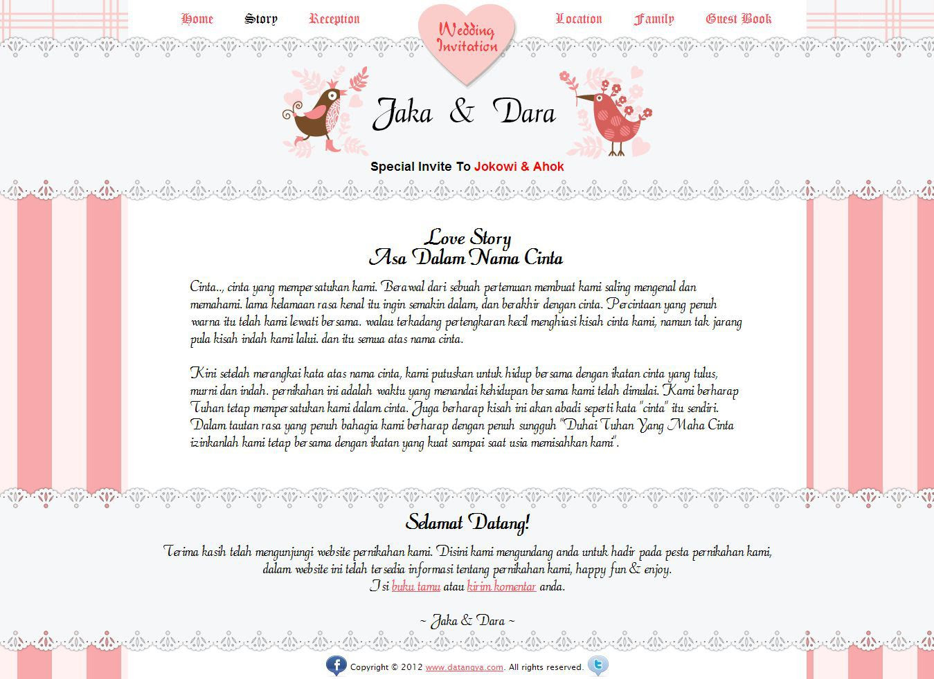 Contoh Undangan Pernikahan Via Email Bahasa Inggris - 6 Contoh