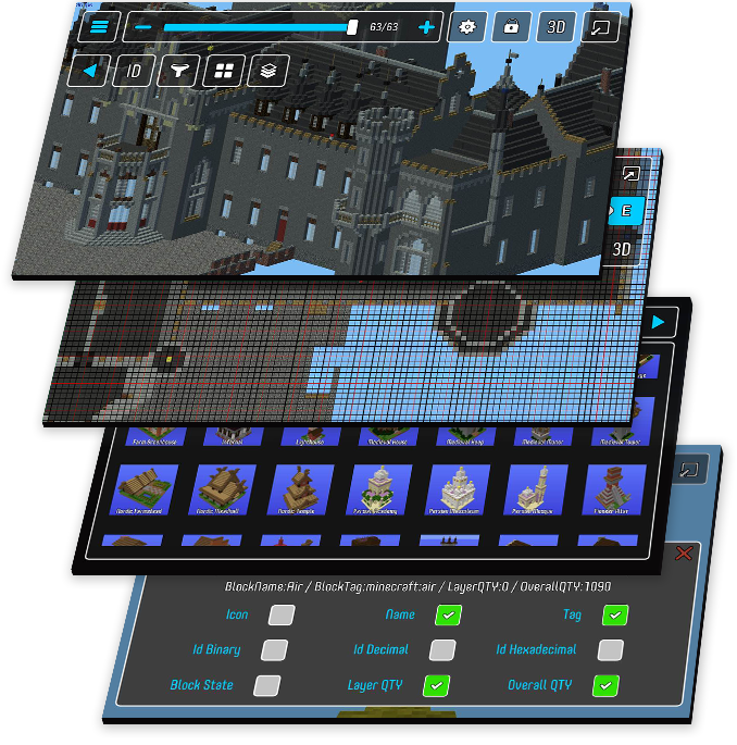 Minecraft Blueprints Layer By Layer - Small Fortified ...
