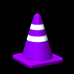 purple traffic cone roblox