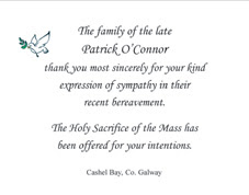 2 sample acknowledgement letter template. Single Acknowledgements Kennedy Printers Bantry Ireland Memoriam Cards Memorial Cards Memoriam Cards Funeral Memorial Cards Rememberance Cards Acknowledgement Cards Bookmarks Ireland