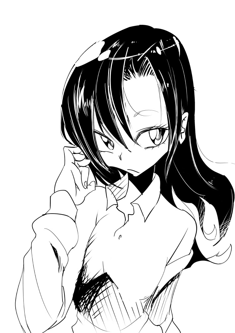 新鮮なイラスト 髪 塗り方 白黒 ただのディズニー画像