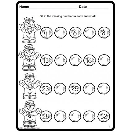 sequencing of numbers worksheet preschool worksheet gallery