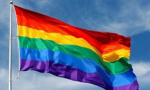 Bandera de la comunidad LGBTI. Foto: OIT