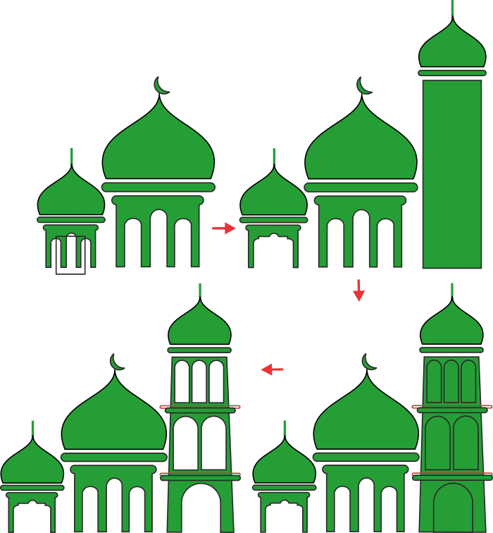  Gambar  Masjid Kartun  Sederhana  Gambar  Masjid Kartun  