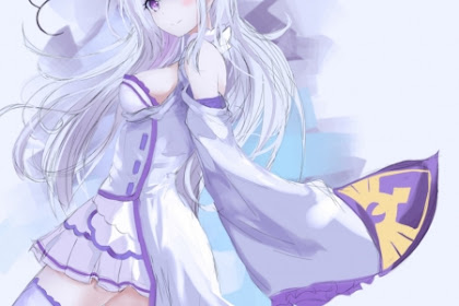 Beautiful Long White Hair Anime Girl