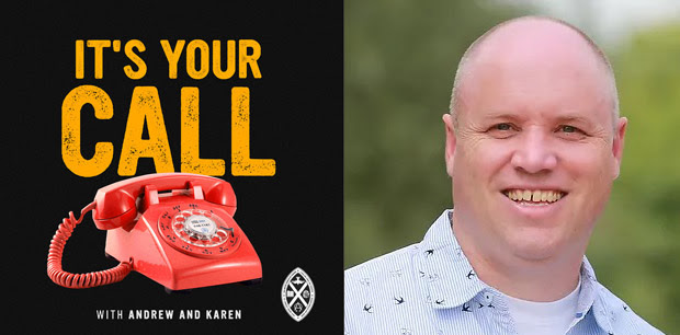 It's your call Logo with Andrew Hyde picture