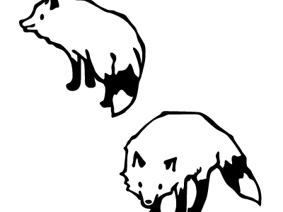 すべての動物の画像 狐 イラスト 白黒