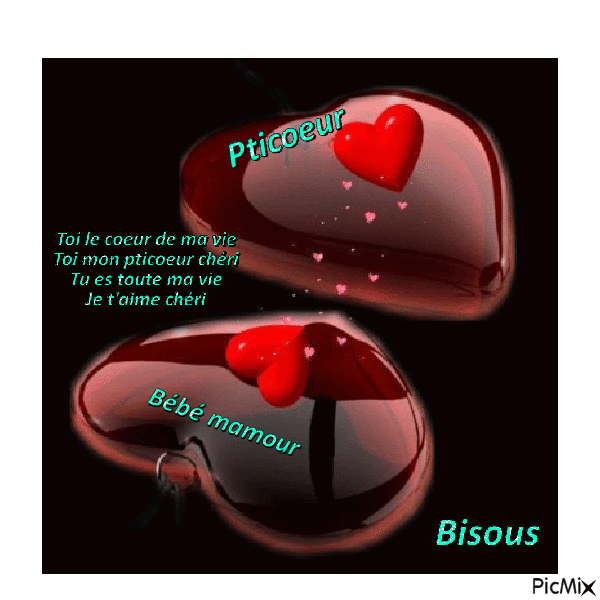 Bonjour Mon Coeur Gif Anime