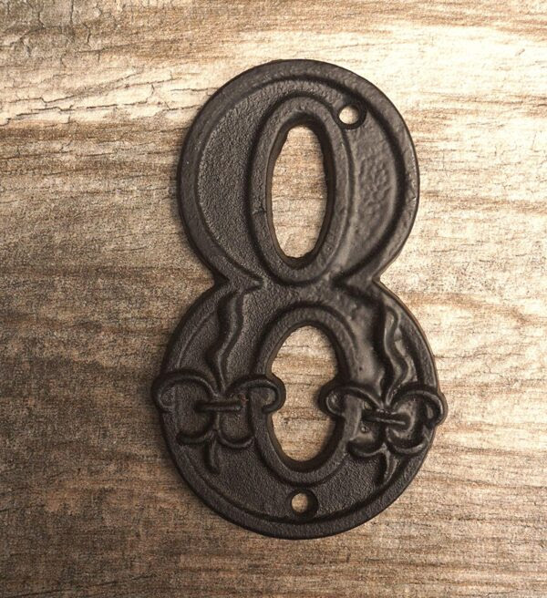 Wrought iron house number frame mission 5 by fine crafts & imports. 51 House Numbers For Fabulously Functional Curb Appeal