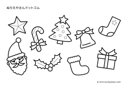 最高の無料イラスト トップ100 クリスマスツリー 飾り イラスト 塗り絵