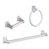 Moen Bathroom Accessory Sets - Moen Preston 4 Piece Accessory Set Dn8494ch Chrome Bathroom Towel Ring Toilet Paper Holder Towel Bar And Robe Hook Ka Pre 4 Ch / All moen bathroom accessories can be shipped to you at home.