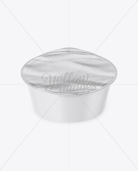 Download Download Matte Plastic Cup with Foil Lid Mockup - Front ...
