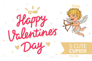 Happy Valentine's Day – 5 Cupids