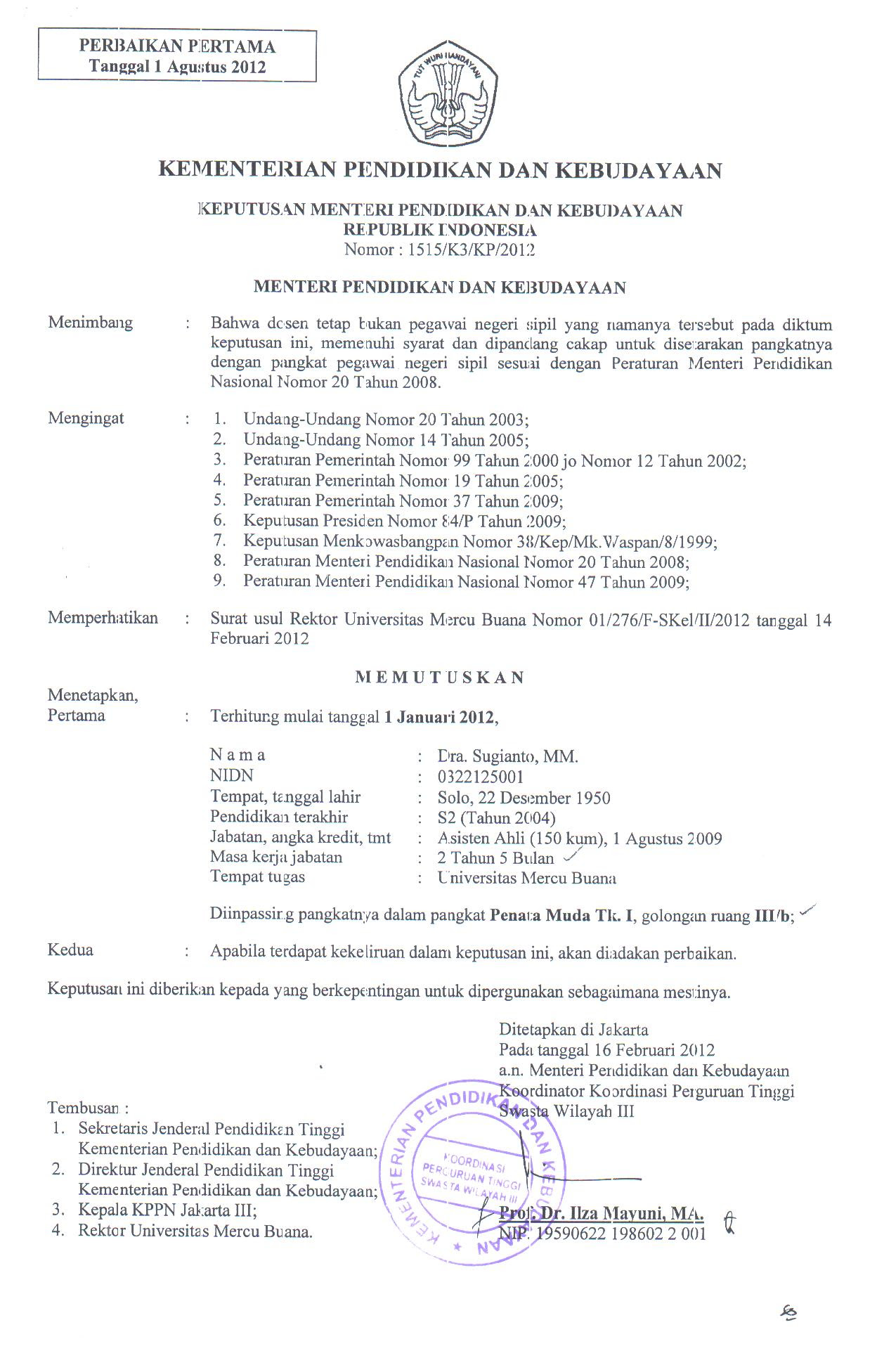 Contoh Sk Jabatan Fungsional Dunia Sosial