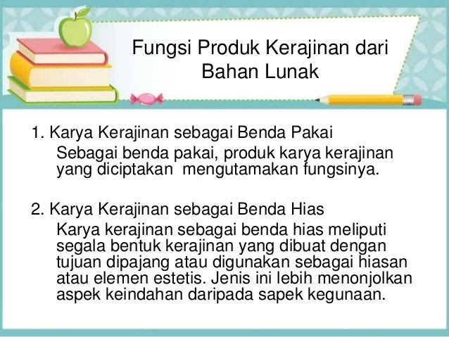 Wirausaha Dibidang Kerajinan Bahan Lunak