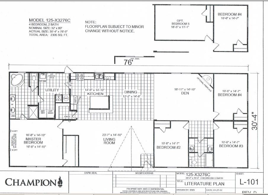 Three bedroom house plans are popular for a reason! Champion Homes Double Wides