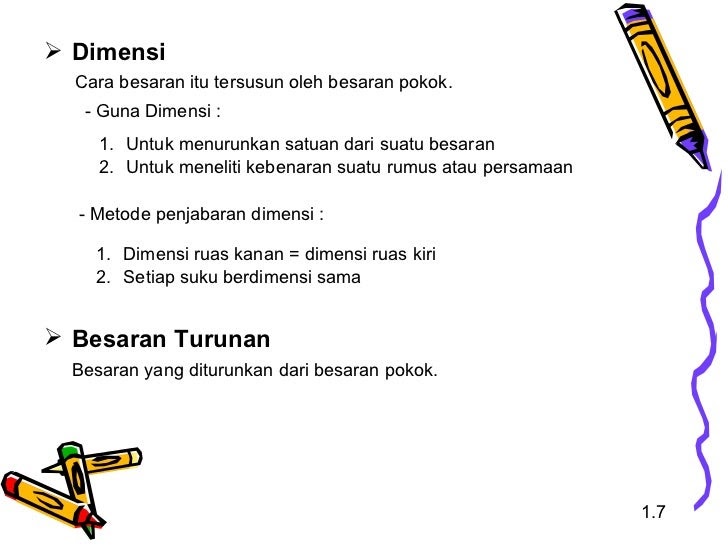 Contoh Besaran Turunan Rumus Satuan Dimensi - Inventors Day