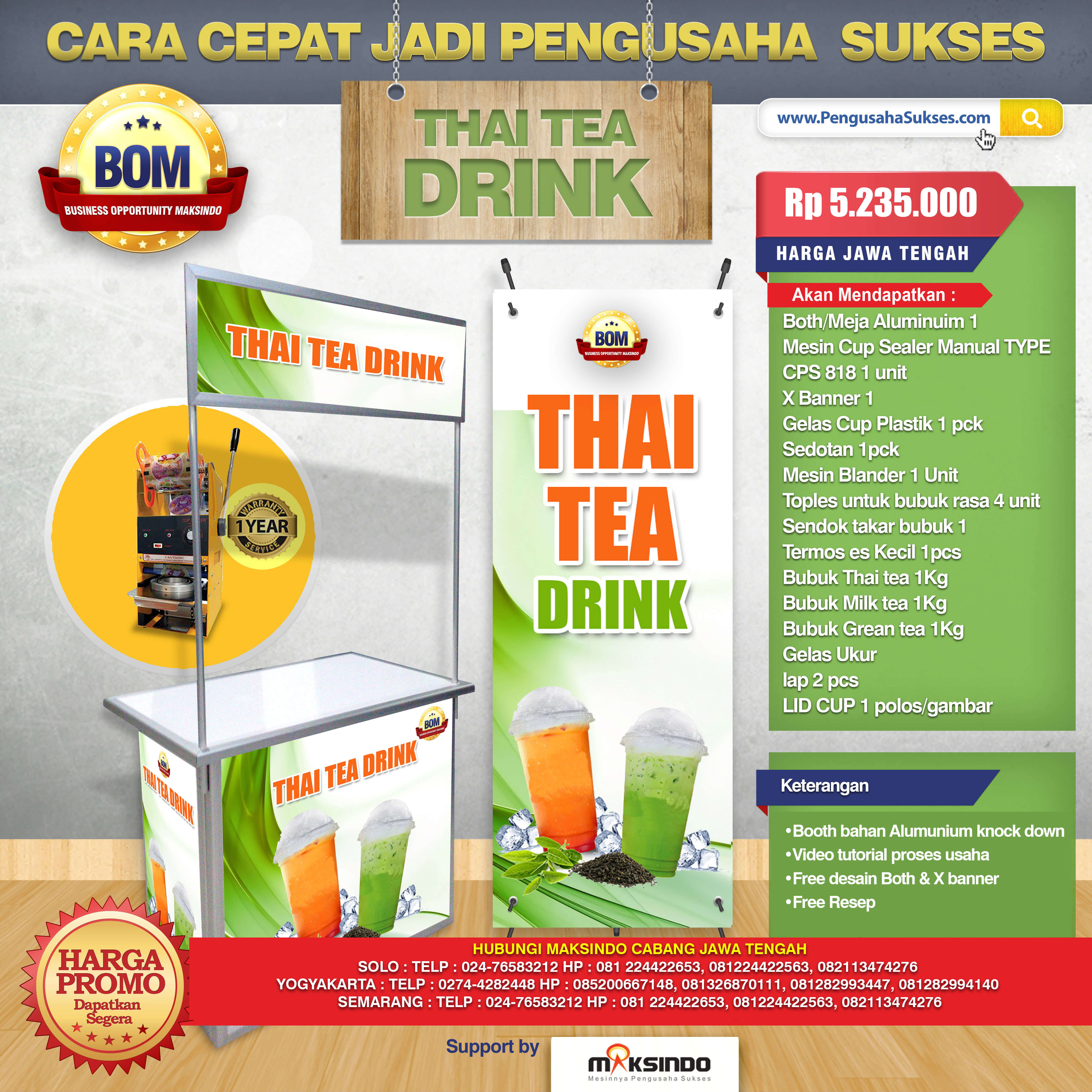 Paket Usaha Thai  Tea  Drink Program Bom Tokomesinsolo Com