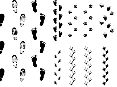 無料の動物画像 靴跡 イラスト フリー