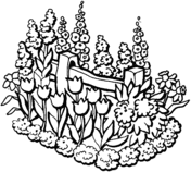 Click a flower picture below to go to the printable flower coloring pages. Flowers In The Garden Coloring Page Free Printable Coloring Pages