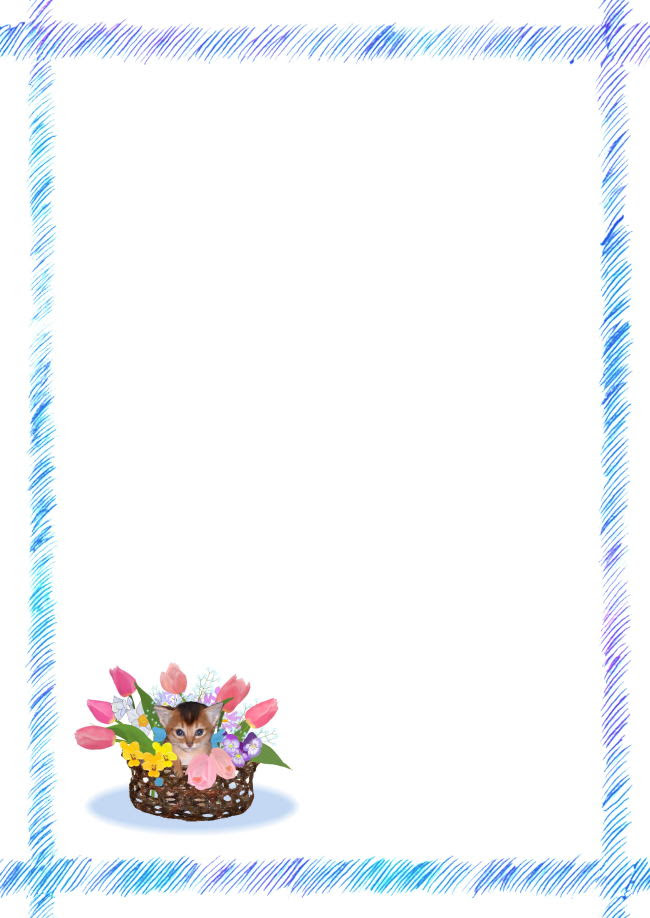 心に強く訴える便箋 テンプレート 無料 春 花の画像
