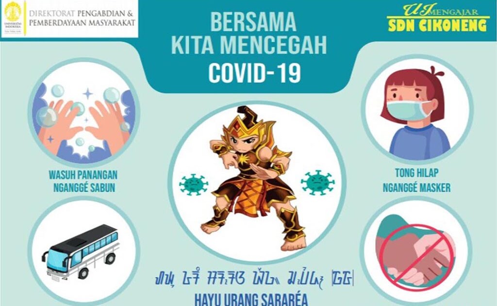  Poster  Edukasi Pencegahan Covid 19 Lawan Virus Corona  