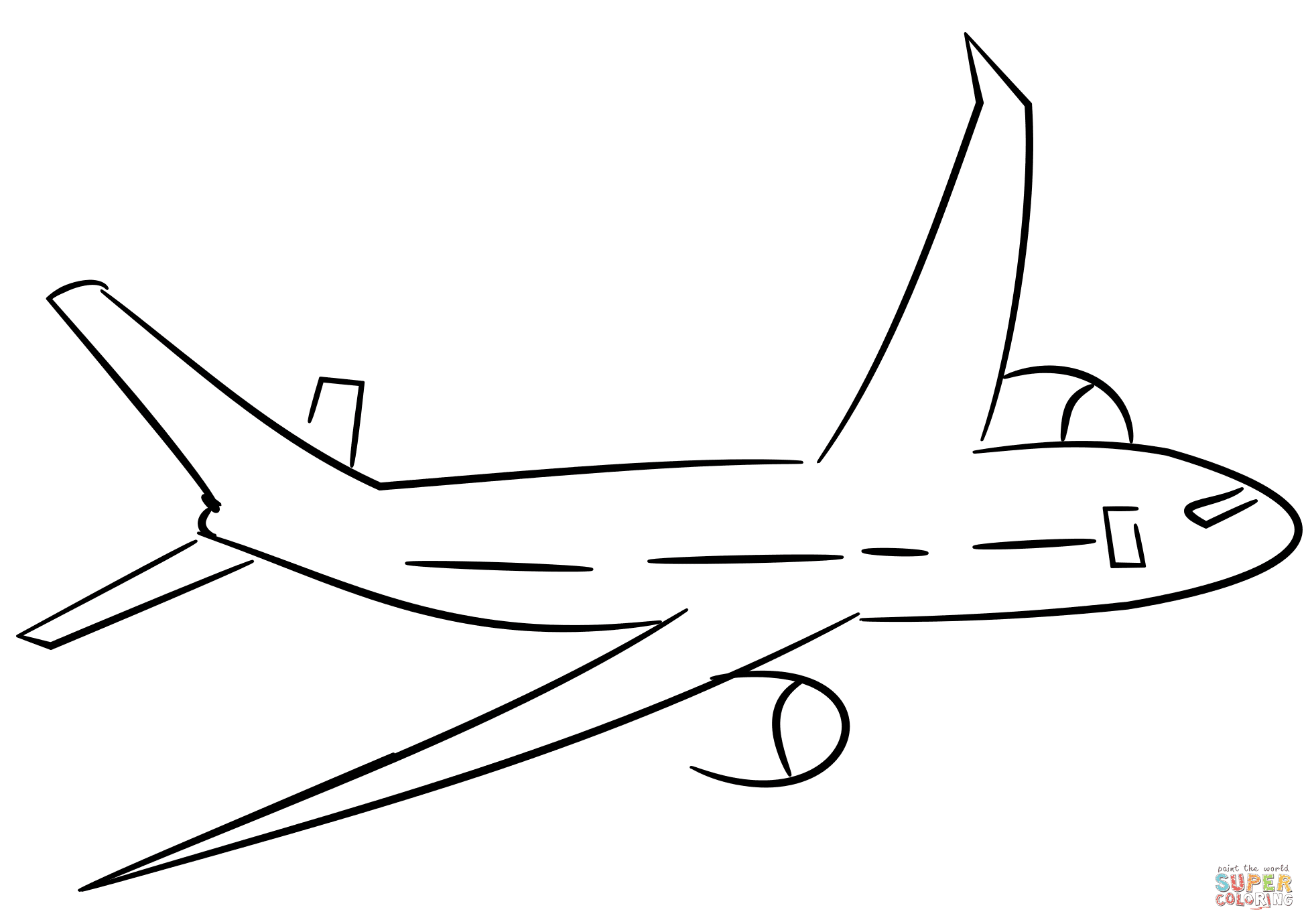 Download Airplane Coloring Pages Coloring And Drawing