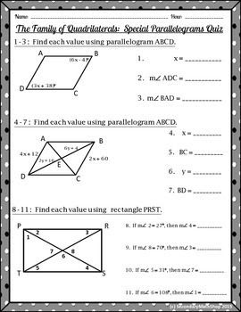 Unit 7 Test Polygons And Quadrilaterals Answers / 18 ...