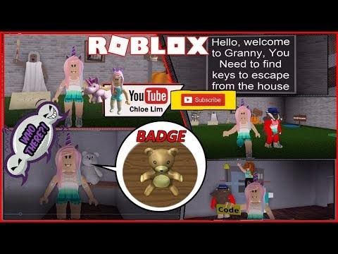 Chloe Tuber Roblox Granny Gameplay We Almost Escaped Location - granny roblox badges