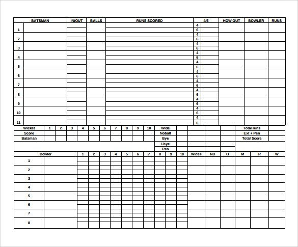 This is the main dart game played throughout the world and the game played by the top professionals in the year end championships. Cricket Dart Score Sheet Pdf Defolincorporated