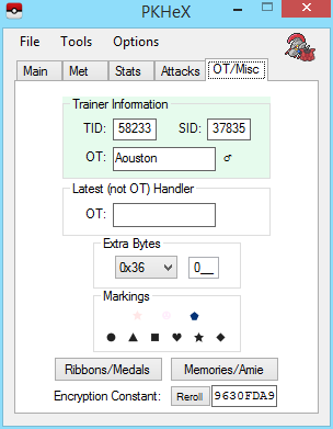 Pkhex Unable To Match An Encounter From Origin Game Berbagi Game