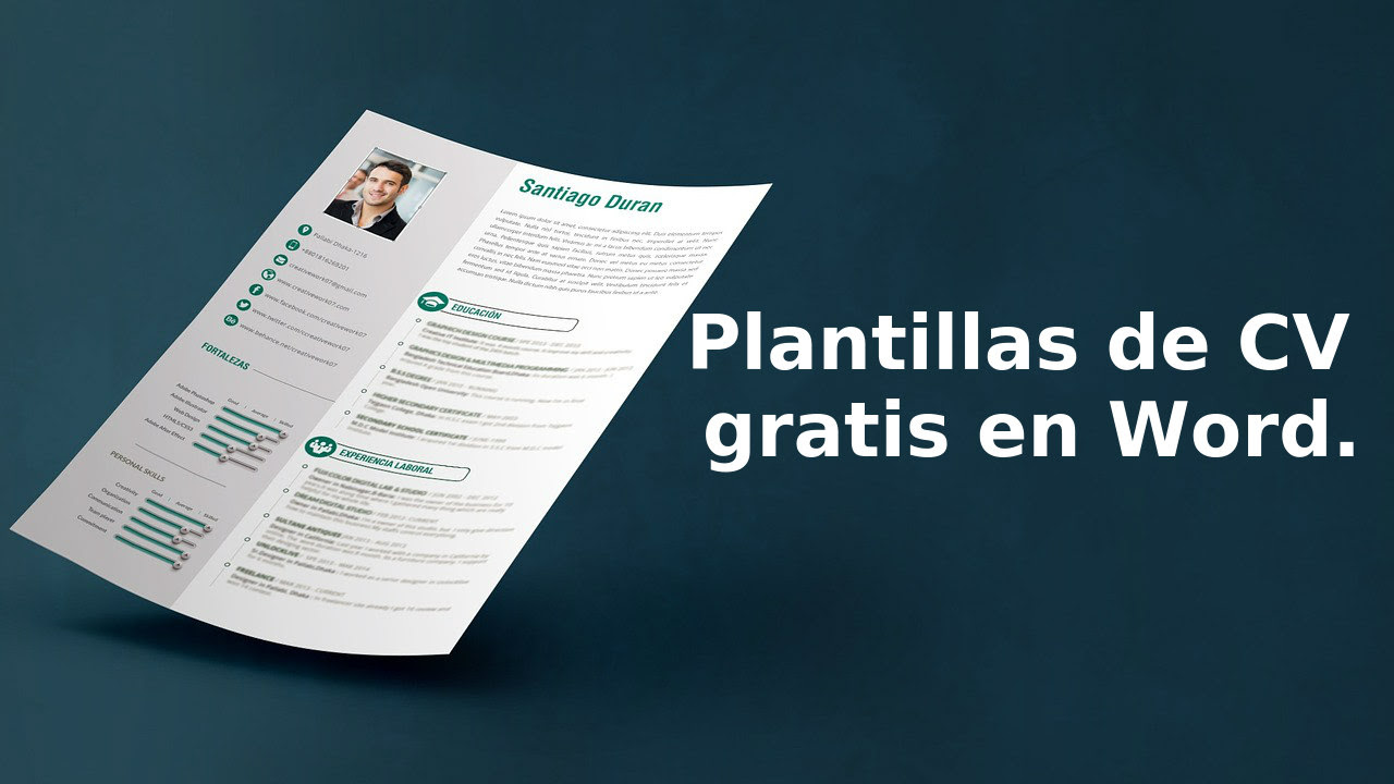 El primer paso decisivo a la hora de conseguir empleo es la presentación usa plantillas gratis con un código qr para tus diseños en a4 de menús, ofe. 25 Plantillas De Cv En Word Gratis Para Descargar