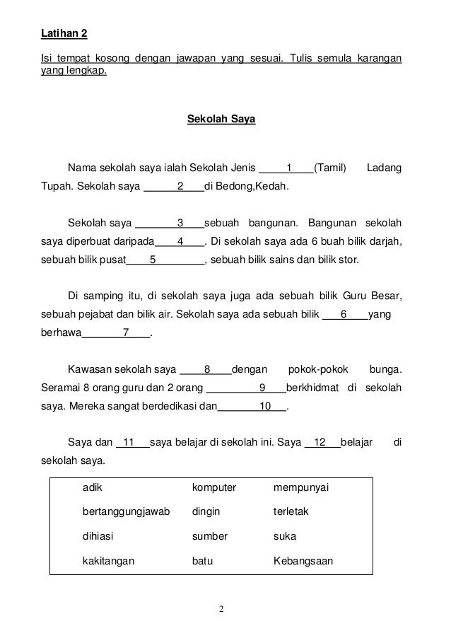 Contoh Karangan Darjah 4 - ID Jobs DB
