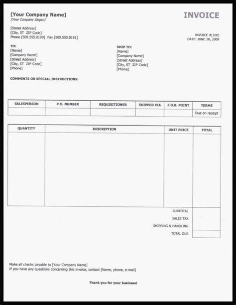 invoice template nz pdf pdf template