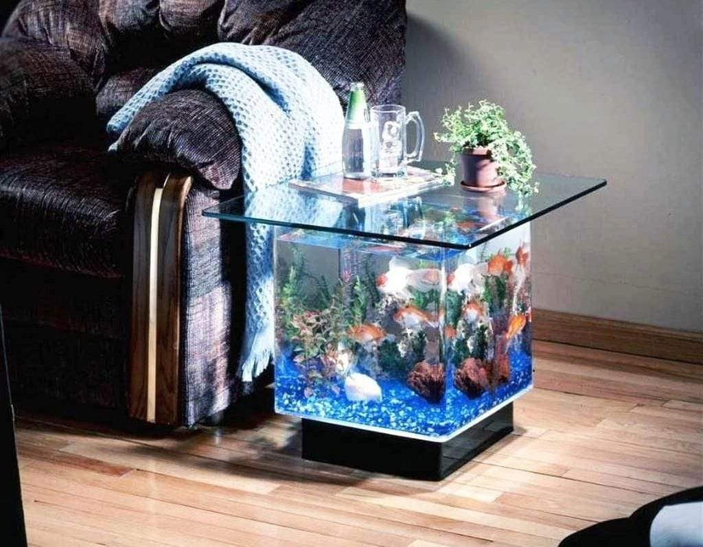 10 gallon and 20 gallon models are. Midwest Tropical Aquarium End Table 15 Gallon Square Dream Fish Tanks