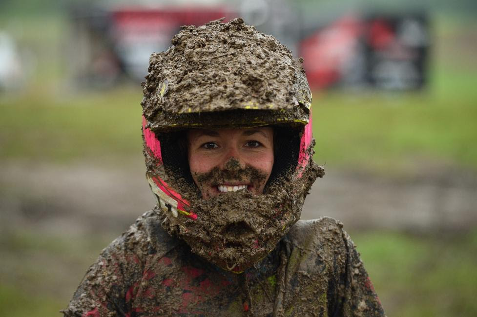 Defending champion, Alicia McCormick, was all smiles after a hard fought race for third.