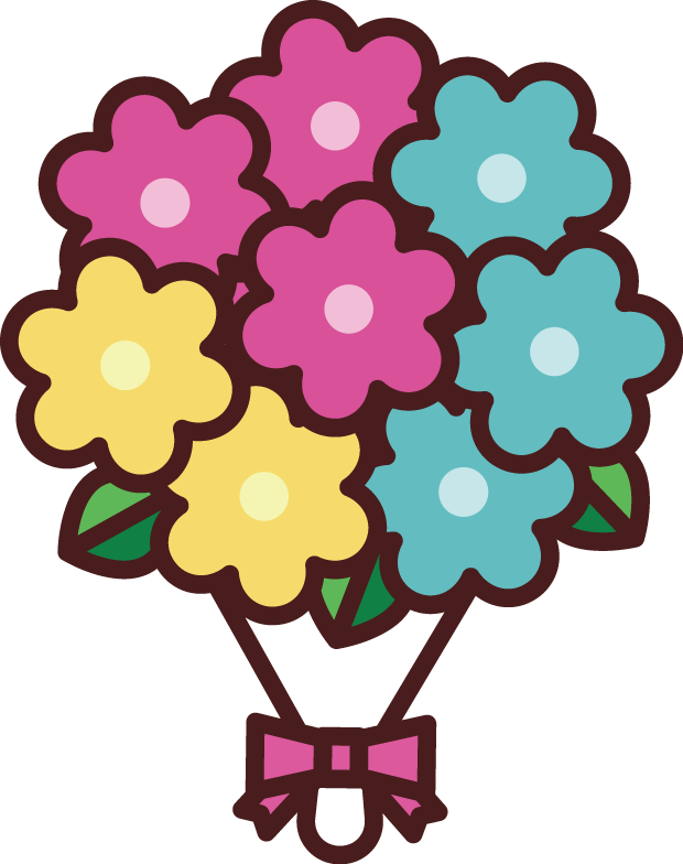 元の花束 イラスト 無料 お祝い かわいいディズニー画像