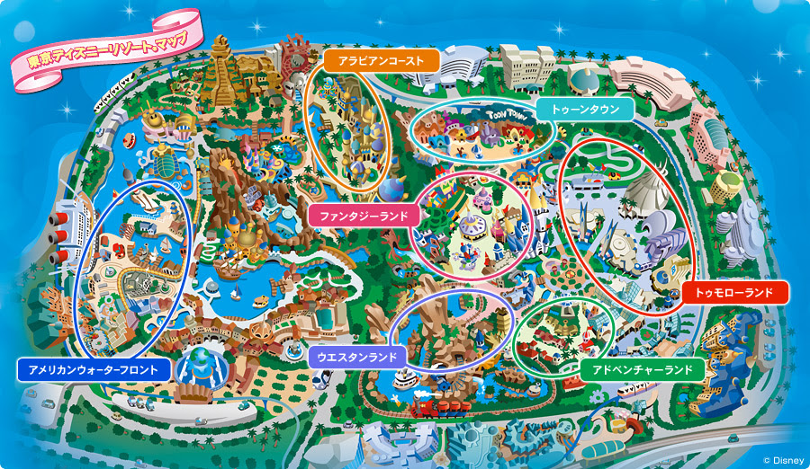 上カリフォルニア ディズニー マップ すべてのイラスト画像