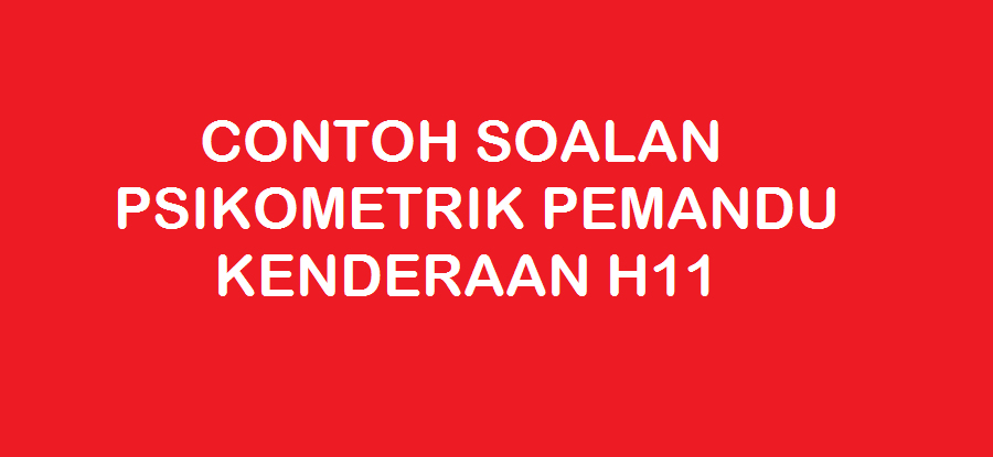 Contoh Soalan Temuduga Pemandu Kenderaan Gred H11 - Nice 