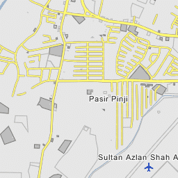 Streets names and panorama views, directions in most of cities. Ipoh New Town Ipoh