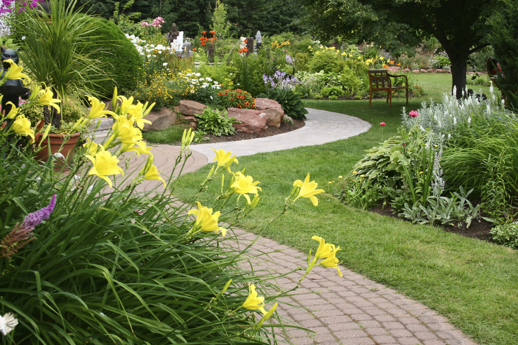 Lawn care often is part of the landscape maintenance professional's menu of services, plus he or she may also offer basic design services (a good eye and an equally good design software package. Landscaping Clayton Bitler Service Company