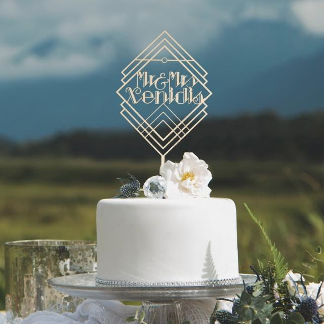 2014, the year of the great gatsby themed wedding, black. Art Deco Custom Cake Topper Great Gatsby Wedding Cake Topper Vintage And Retro Wedding Themed Decor Vintage Wedding Cake Topper 2899021 Weddbook