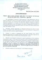 Date of Next Increment (DNI) under Rule 10 of Central Civil Services (Revised Pay) Rules 2016 - DoE Clarification dtd 04/07/2023