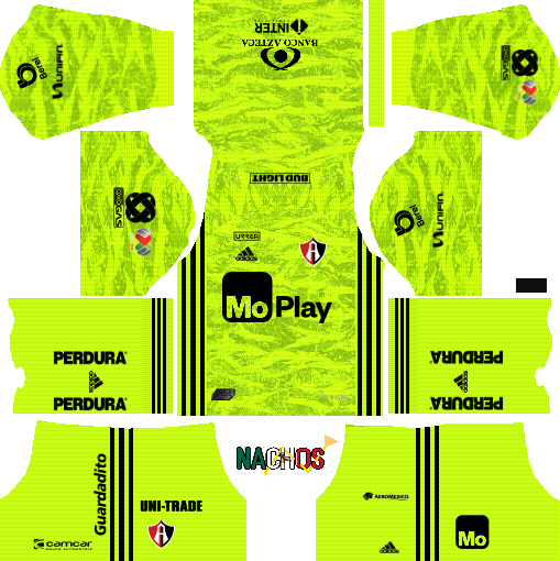 The player will again be able to build their own club on the basis of three thousands of real athletes. Atlas Dls Kits Nachos Mx Official Dls