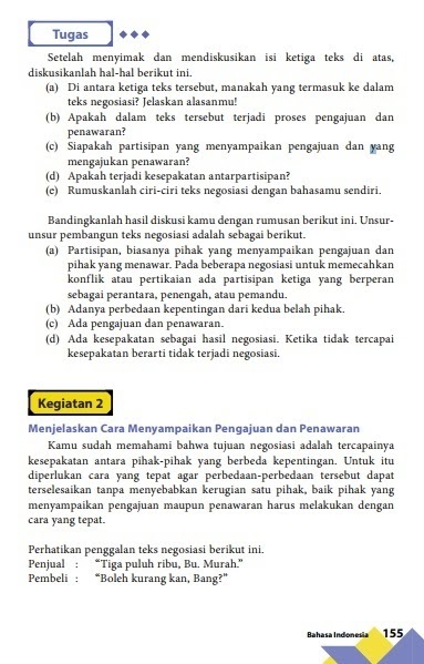 Terkini 21+ Tugas Bahasa Indonesia Teks Negosiasi Kelas